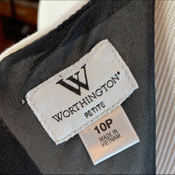 Worthington Color Block Career Dress 10P - Picture 3 of 5